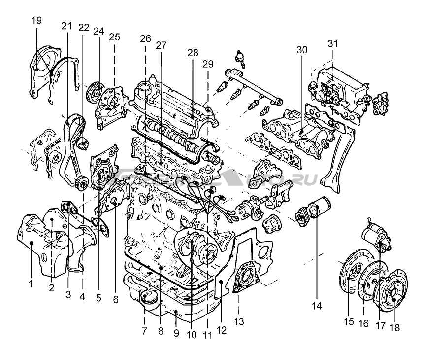 Evaporative Emission System (EEC) (since 1986) (Mazda Capella 3 and 4 (626) 1982